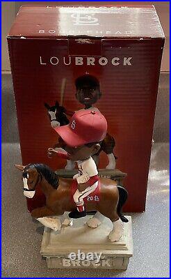 Lou Brock Clydesdale St. Louis Cardinals Theme Night Bobblehead With Box L@@K