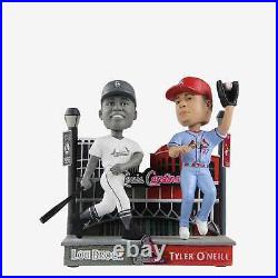 Lou Brock & Tyler O'Neill St. Louis Cardinals Then And Now Bobblehead MLB