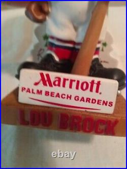 Lou Brock bobblehead St Louis Cardinals Palm Beach Rare Vintage