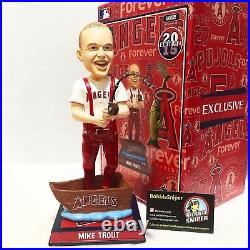 MIKE TROUT Los Angeles Angels Bobble of the Month Fishing Bobble Head