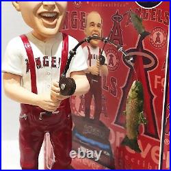 MIKE TROUT Los Angeles Angels Bobble of the Month Fishing Bobble Head