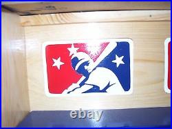 MINOR LEAGUE BASEBALL Bobble heads display case Handcrafted Pinewood Batter