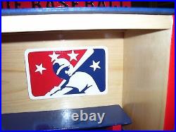 MINOR LEAGUE BASEBALL Bobble heads display case Handcrafted Pinewood Batter