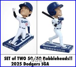 MVP CELEBRATION SALE SET of 2 Shohei Ohtani 50/50 Dodgers SGA Bobblehead