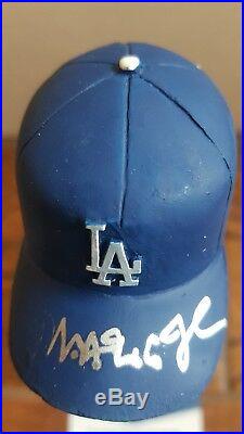 Magic Johnson Signed Los Angeles Dodgers Baseball Bobblehead Lakers Beckett