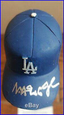 Magic Johnson Signed Los Angeles Dodgers Baseball Bobblehead Lakers Beckett