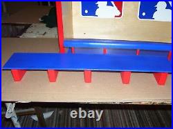 Major League Baseball Bobble heads display case Dugout Handcrafted Pinewood