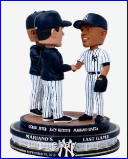 Mariano Rivera Derek Jeter Andy Pettitte Mariano Rivera's Final Game Bobblehead