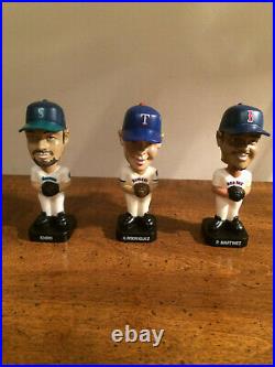 Martinez, Ichiro, Rodriguez Baseball Mini Bobble Heads with Post Cereal Box