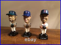 Martinez, Ichiro, Rodriguez Baseball Mini Bobble Heads with Post Cereal Box