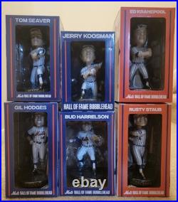 Mets 25 HOF Bobbleheads Set of 6 HODGES SEAVER KOOSMAN STAUB KRANEPOOL HARRELSON