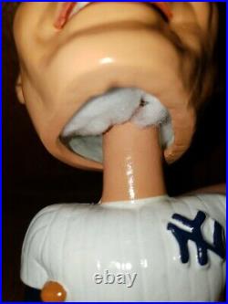 Mickey Mantle Square Round Base Nodder Bobble Head Bobbing Head RESTORED 1962