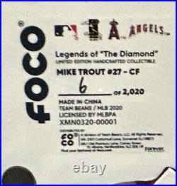 Mike Trout 3x MVP Award Los Angeles Angels Forever Collectibles Bobblehead