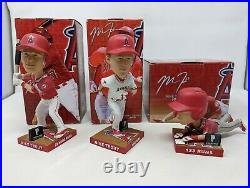 Mike Trout Angels Bobblehead 2016 Mvp Season Series Set Of 3 Sga Complete New