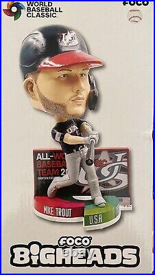 Mike Trout USA 2023 All World Baseball Classic Team Bighead Bobblehead #15/144