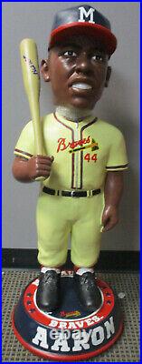 Milw Braves HANK AARON Signed 3 foot Forever Bobblehead Nodder AUTO 36 inch JSA