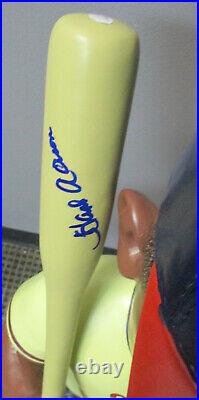 Milw Braves HANK AARON Signed 3 foot Forever Bobblehead Nodder AUTO 36 inch JSA