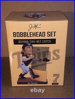 Minnesota Twins Joe Mauer Behind-The-Net Catch Bobblehead SGA