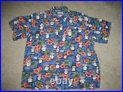 Mlb Baseball Classic'tribal' Bobbleheads Hawaiian Shirt Reyn Spooner Sz Large