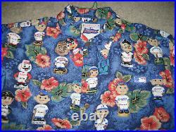 Mlb Baseball Classic'tribal' Bobbleheads Hawaiian Shirt Reyn Spooner Sz Large