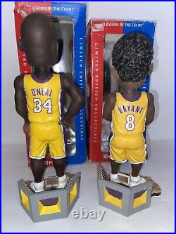 NBA Los Angeles Lakers Legends KOBE BRYANT SHAQ ONEAL BOBBLEHEADS RARE! Numbered