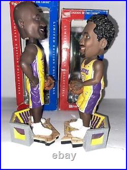 NBA Los Angeles Lakers Legends KOBE BRYANT SHAQ ONEAL BOBBLEHEADS RARE! Numbered