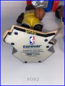 NBA Los Angeles Lakers Legends KOBE BRYANT SHAQ ONEAL BOBBLEHEADS RARE! Numbered