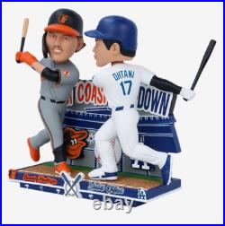 NIB Gunnar Henderson & Shohei Ohtani FOCO SHO DOWN Orioles Dodgers Bobblehead