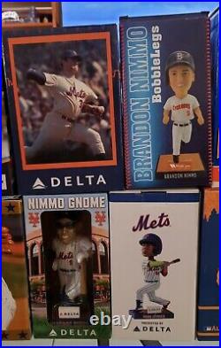 NY Mets bobble head collection in boxes. Lot of 12. 1 bobble legs, 2 gnome, 3 BC