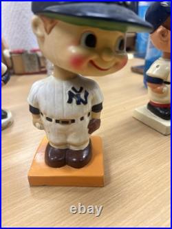 NY Yankees MLB 1960 Vintage Bobblehead Extremely Scarce Color Base Nodder Head D