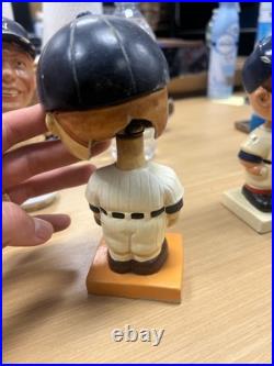 NY Yankees MLB 1960 Vintage Bobblehead Extremely Scarce Color Base Nodder Head D