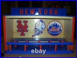New York Met Bobble head display case 14 x 22 inches custom made 16 bobbles