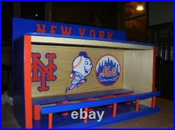 New York Met Bobble head display case 14 x 22 inches custom made 16 bobbles