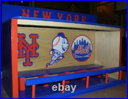 New York Met Bobble head display case 14 x 22 inches custom made 16 bobbles
