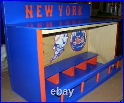 New York Met Bobble head display case 14 x 22 inches custom made 16 bobbles