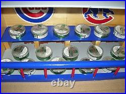 New York Mets display case for bobbleheads Dugout style Read add & see pics