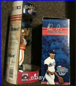 Nolan Ryan HOF Hall of Fame Astros Rangers CC Hooks Bobblehead Set of 2 LE /5034