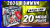 Non Stop Hit Parade 2026 Bowman Baseball Sealed 20 Box Mega Case