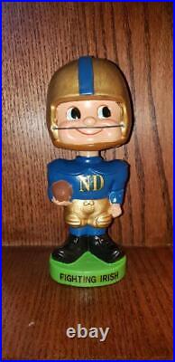 Notre Dame Toes Up, bobble head, bobbing head, nodder, Mint Restored