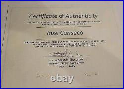 Oakland A's Jose Canseco 1986 ROY signed autographed 2016 bobblehead SGA