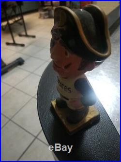 Old Baseball Figurine 1960's Sports Bobble Head Pittsburgh Pirates Mascot Toy