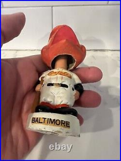 Original Vintage 1960's Baltimore Orioles Mini Bobblehead Nodder Japan