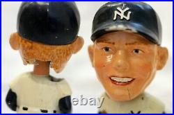 Original Vintage Mickey Mantle and Roger Maris Yankees Bobblehead Nodders c. 1962