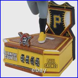 Paul Skenes Limited Edition Bobblehead Career Strikeout Counter FOCO #'d to 224