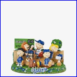 Peanuts Gang Los Angeles Dodgers Baseball Field Mini Bobble Scene Bobblehead