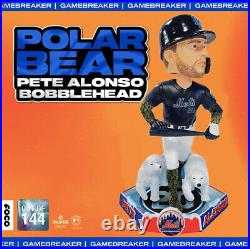 Pete Alonso New York Mets Polar Bear Bobblehead NIB Ltd Ed NEW in HAND