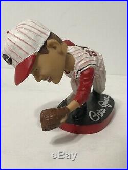 Pete Rose Signed Cincinatti Reds Hall Of Fame Baseball Bobblehead Hit King BAS