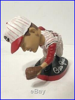 Pete Rose Signed Cincinatti Reds Hall Of Fame Baseball Bobblehead Hit King BAS