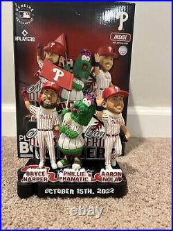 Philadelphia Phillies 2022 NLDS Red October Mini Bobblehead Harper Phanatic