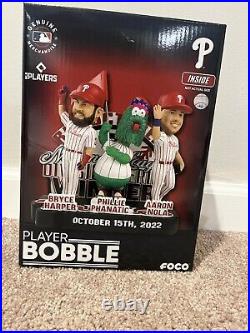 Philadelphia Phillies 2022 NLDS Red October Mini Bobblehead Harper Phanatic